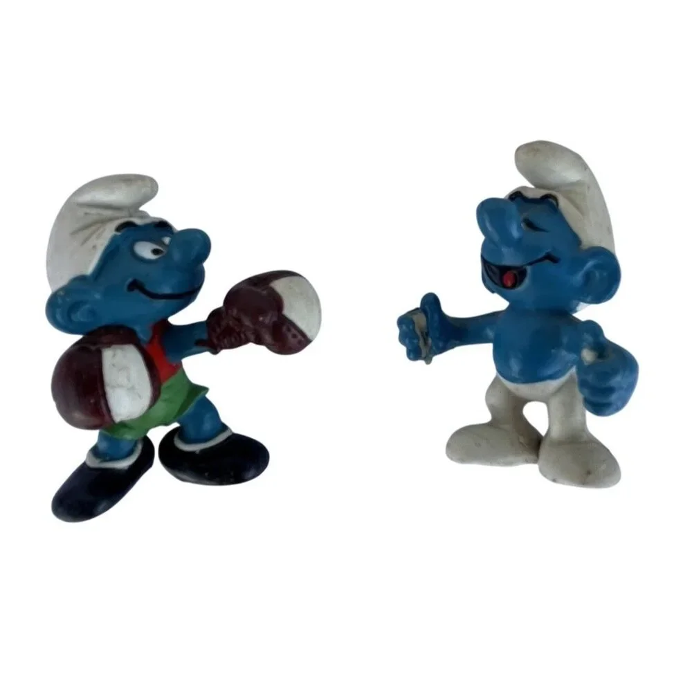 Smurfs Vintage Figure set of 8 Peyo Schleich Bully
